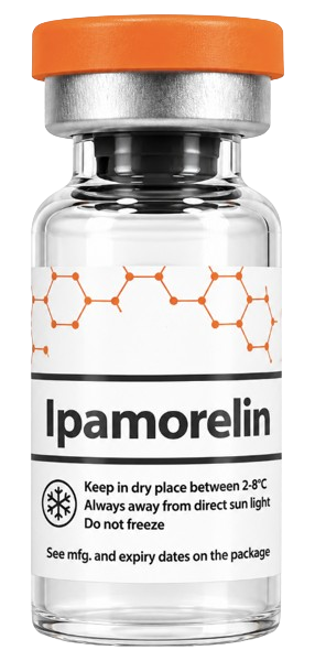 Ipamorelin peptide vial — for research use only