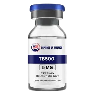 TB-500 peptide vial — for research use only